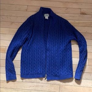 LL Bean zip up sweater jacket